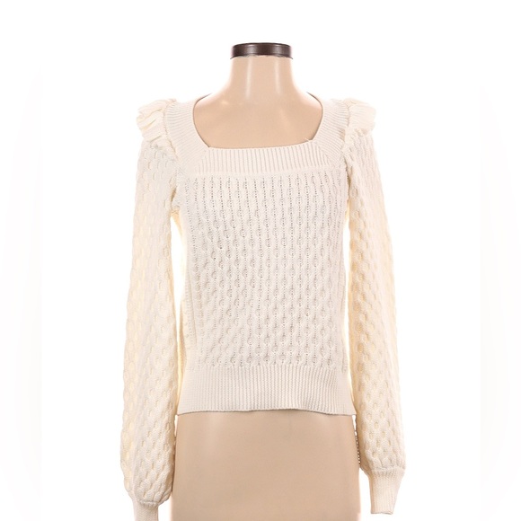 525 Ruffle Cable Sweater - Picture 6 of 6